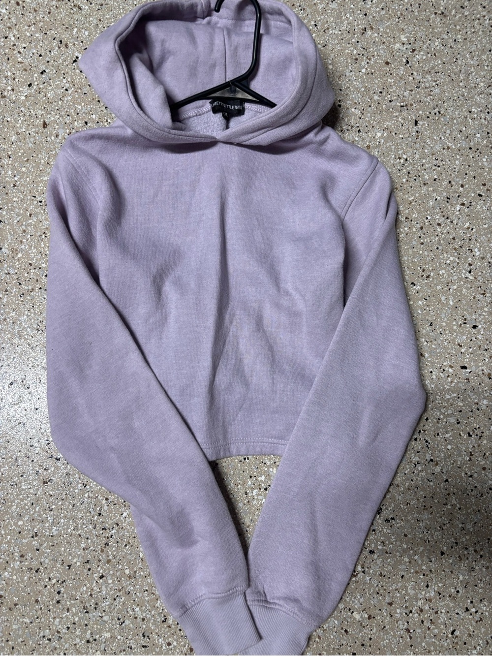 PrettyLittleThing Pastel Purple Cropped Hoodie